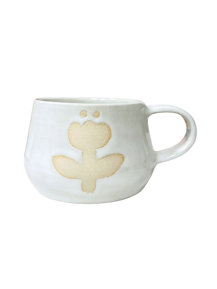 Кружка ручной работы «Тюльпан», керамика, 220 мл, фото 1.