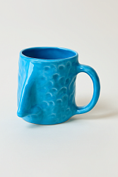 Кружка ручной работы NF ceramics «Нос», голубая, 400 мл
