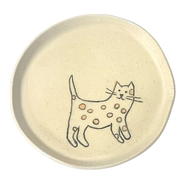 Тарелка Правильная посуда «Котик в горошек», 13 см, фото 1.