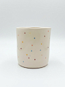 Стакан ручной работы с разноцветными точками, полуфарфор, 150 мл, превью фото 1
