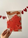 Бумажная гирлянда Это важно «Сердечки», алая, картон, 240 г/м², превью фото 2