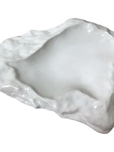 Тарелка ручной работы Камень Змеевик VELES «Звезда Элендиля», фарфор