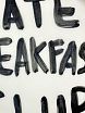 Тарелка ручной работы c надписью «Late breakfast club», керамика, 17 см, превью фото 2