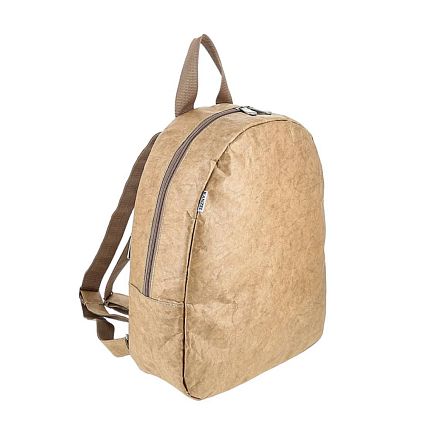 Рюкзак Ranzel Bags «Minimal ultra Kraft», крафт, тайвек, бежевый, фото 2.