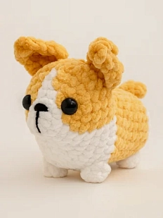 Плюшевая игрушка ручной работы «Корги»