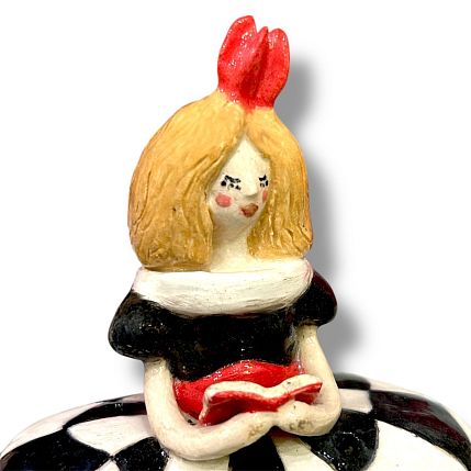 Подсвечник «Шахматная инфанта», керамика, фото 2.