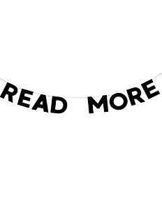 Гирлянда «READ MORE»