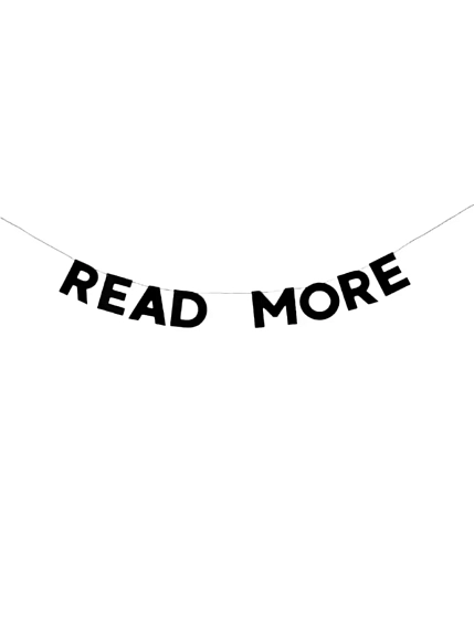 Гирлянда «READ MORE», фото 1.