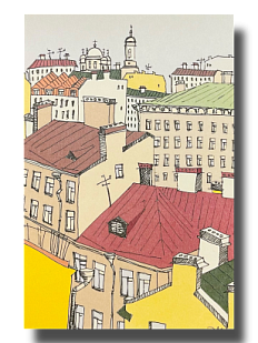 Открытка «Крыши Петербурга №3», Elizabeth Madar