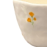 Чашка для чая ручной работы оранжевые цветы , керамика, 250 мл, превью фото 4
