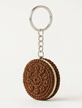 Вязаный брелок, обвес на сумку DARI DARI «Печенье», коричневый, 5 см