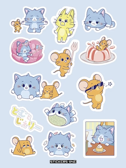 Стикерпак «Tom & Jerry», фото 1.