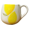 Кружка ручной работы Катя Вебер «Лимоны», белая, полуфарфор, 350 мл, превью фото 1