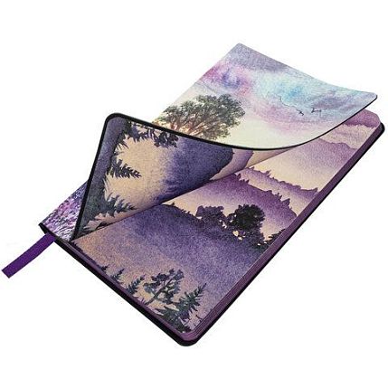 Блокнот «Violet» в клетку, А5, 80 листов, фиолетовый, фото 3.