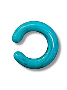 Кафф глянцевый Лампджой, стекло, бирюзовый