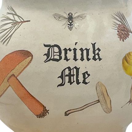 Кружка-котелок ручной работы на ножках «Drink me», песочная, керамика, 350 мл, фото 2.