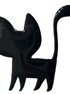 Брошь «Кошка чёрная»