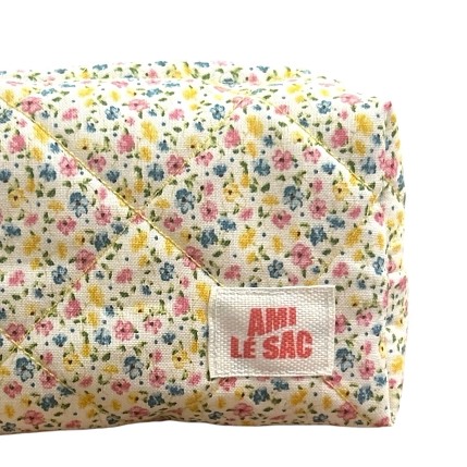 Косметичка ручной работы АМИ (Ami lé sac) «Bebesss», мелкий цветочек, фото 2.
