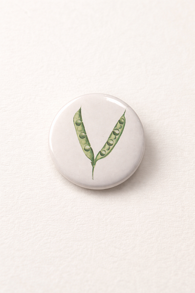 Значок закатной «Горошек», металл, 25 мм, фото 2.