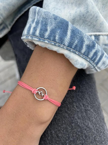 Браслет WAF WAF «Гора», коралловый, фото 2.