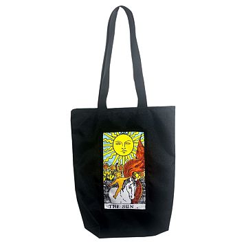 Сумка шоппер «Таро. Солнце», чёрный, фото 1.