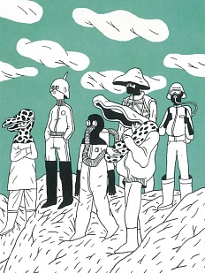 Открытка Валя Карнавалова «Путешественники», А6, односторонняя