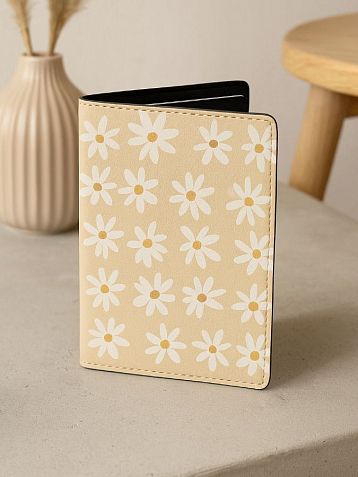 Обложка на паспорт DARI DARI «Ромашки», искусственная кожа, фото 2.