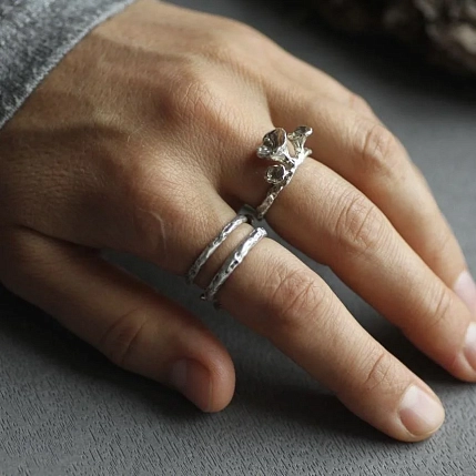 Кольцо из нейзильбера «Грибы», фото 2.