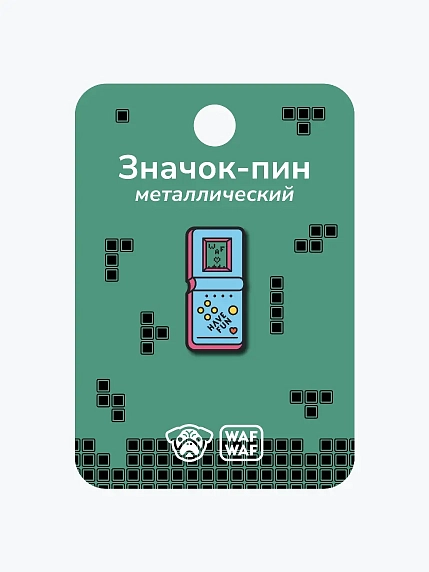 Металлический пин WAF WAF «Тетрис», фото 2.