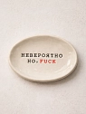Блюдце ручной работы Керамур с надписью «Невероятно, но f**k», керамика, превью фото 1