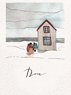 Открытка ЙЕТТИ «Дом», белая, А6