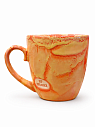 Кружка ручной работы NF ceramics «Сегодня я никого не спасаю», оранжевая, керамика, 400 мл, превью фото 2