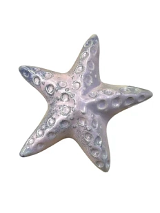 Статуэтка ручной работы «Морская звезда», фиолетовая, керамика