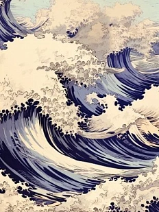 Картхолдер двойной DARI DARI «Большая волна», экокожа