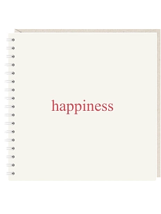 Блокнот на пружине Mitrozhe «Happiness», 15х15, 50 листов, бежевый