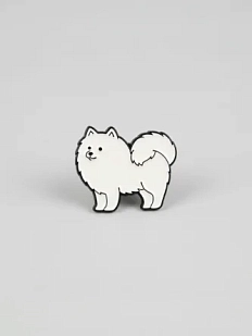 Металлический значок DARI DARI «Японский шпиц», 20 мм