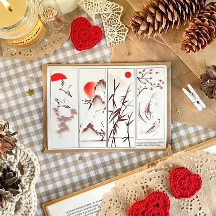 Стикерпак Лавкот «Японские картинки», А6, фото 1.