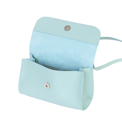 Сумка ручной работы «Roll», Kokosina bags, искусственная кожа, голубой, фото 3.