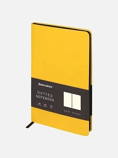 Бизнес-блокнот BRAUBERG в точку «Metropolis Mix», жёлтый, А5