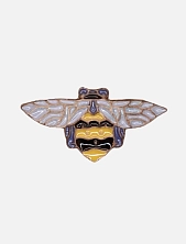 Брошь ручной работы «Шмель», Partala ceramics