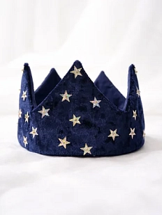 Корона БУКА «Воссияй», бархатная, ночь серебристая