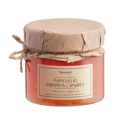 Мармелад из грейпфрута с имбирем, 100 г, фото 2.