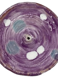 Подставка под благовония розовая в пятнах №2