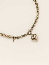 Цепь с гематитом и подвеской «Сердце» Migette