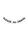 Бумажная гирлянда из букв Tak.sebe.prazdnik «PLEASE NO DRAMA», чёрная, картон, 240 г/м², превью фото 1