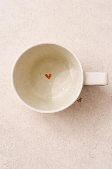 Кружка ручной работы РУКИ В ГЛИНЕ «Мечтатели меняют мир», сине-зеленая, керамика, 350 мл, фото 2.