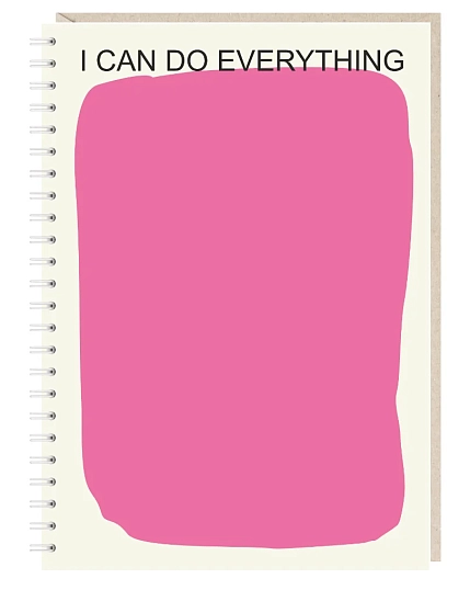 Ежедневник Mitrozhe «I can do everything», А5, розовый, фото 1.