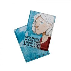 Обложка на паспорт «Когда смотрю на свое фото в паспорте, хочу застрелиться. Кобейн»