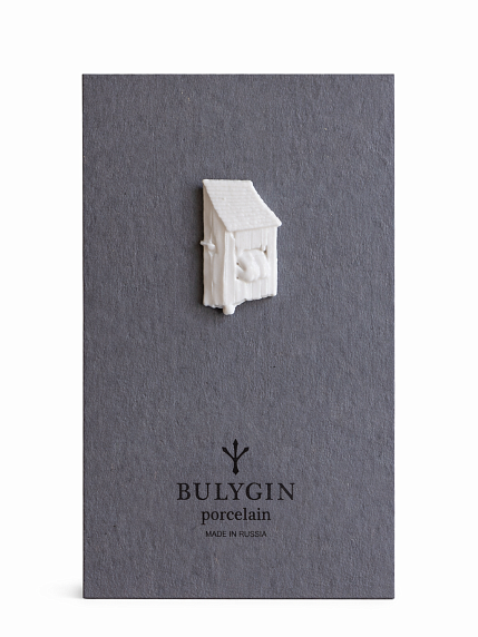 Брошь ручной работы Bulygin «Брейгель», белая, фарфор, фото 1.