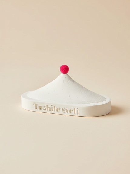 Крышка для интeрьерной свечи Tushite svet «Купол цирка», гипс, фото 3.